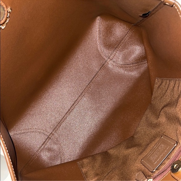 Authentic Coach City Tote Khaki Signature - Picture 4 of 5